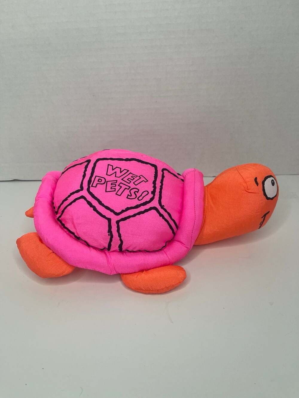 Rare Vintage Y2K “Wet Pets” Neon Pink & Orange Turtle Pool Parachute Plush - Picture 2 of 6